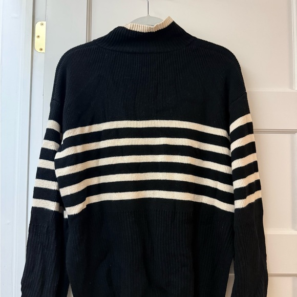 Rails Tessa Sweater in Onyx Ivory Stripe - Picture 3 of 4
